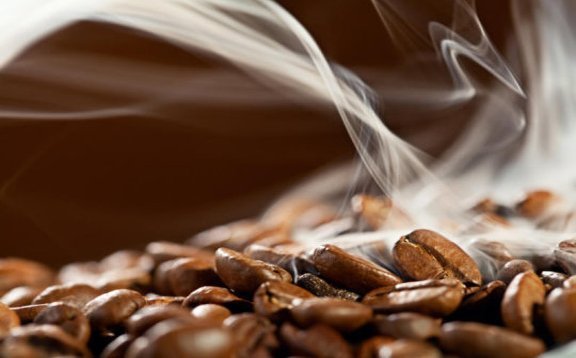 Freshly roasted beans